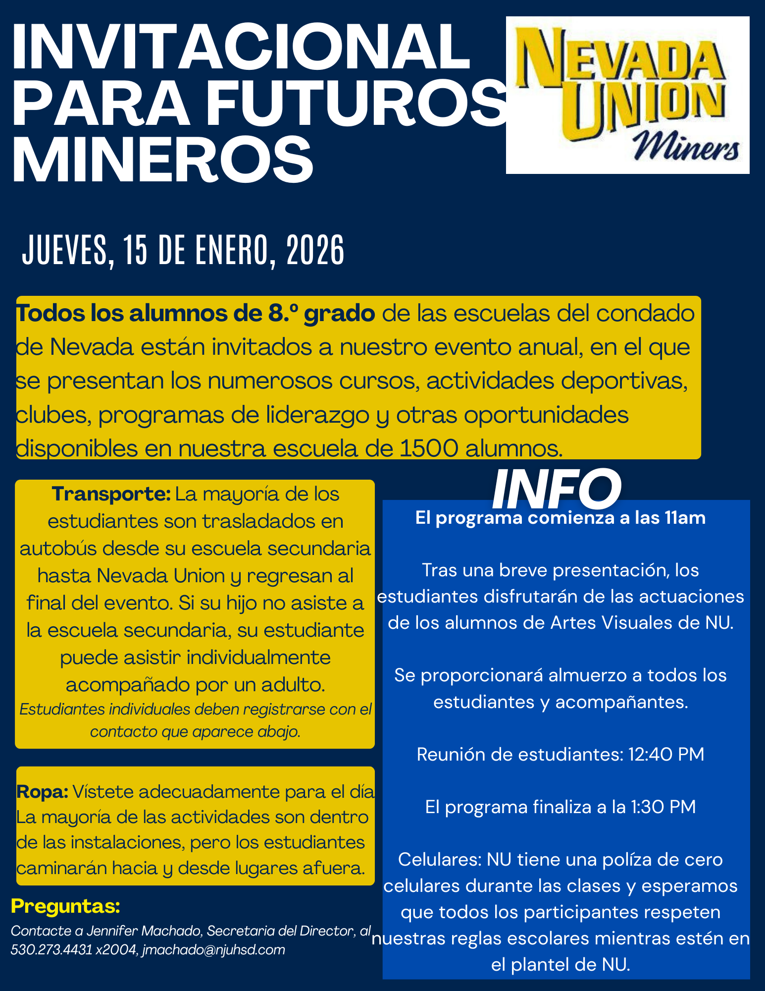 Future Miner Invitational Event Details Jan 18 2024