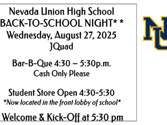 Back to School Night Flyer