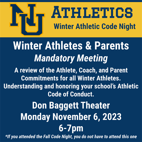 NU Athletics Code Night Winter 2023